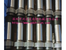 Precision gear shaft mass production